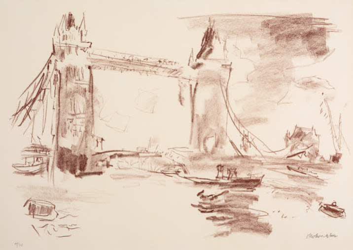London Scene by Oskar Kokoschka
