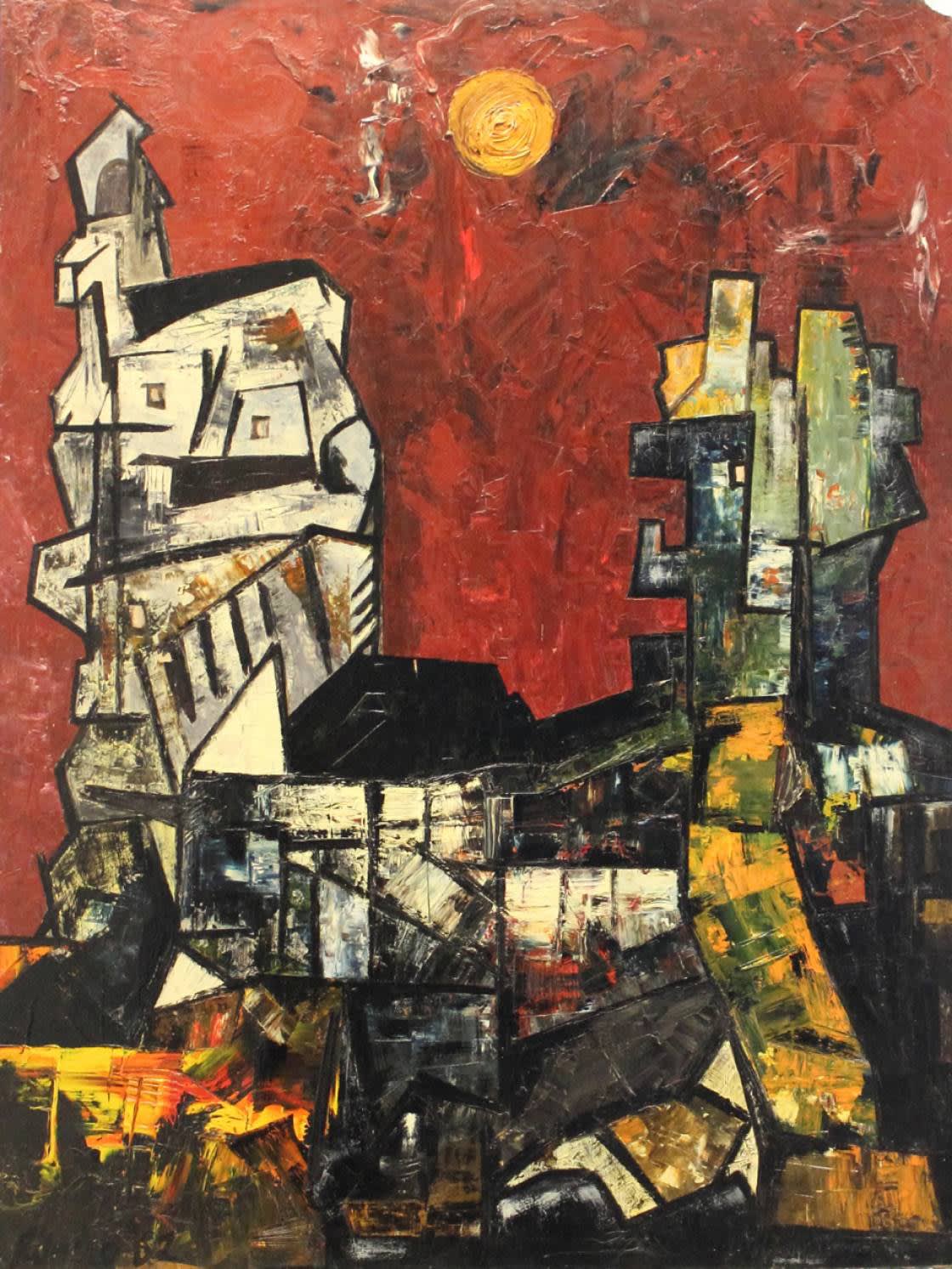 Untitled (Townscape) by Lancelot Ribeiro