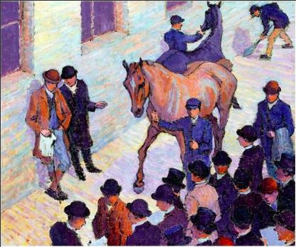 A Sale of Tattersalls by Robert Polhill Bevan