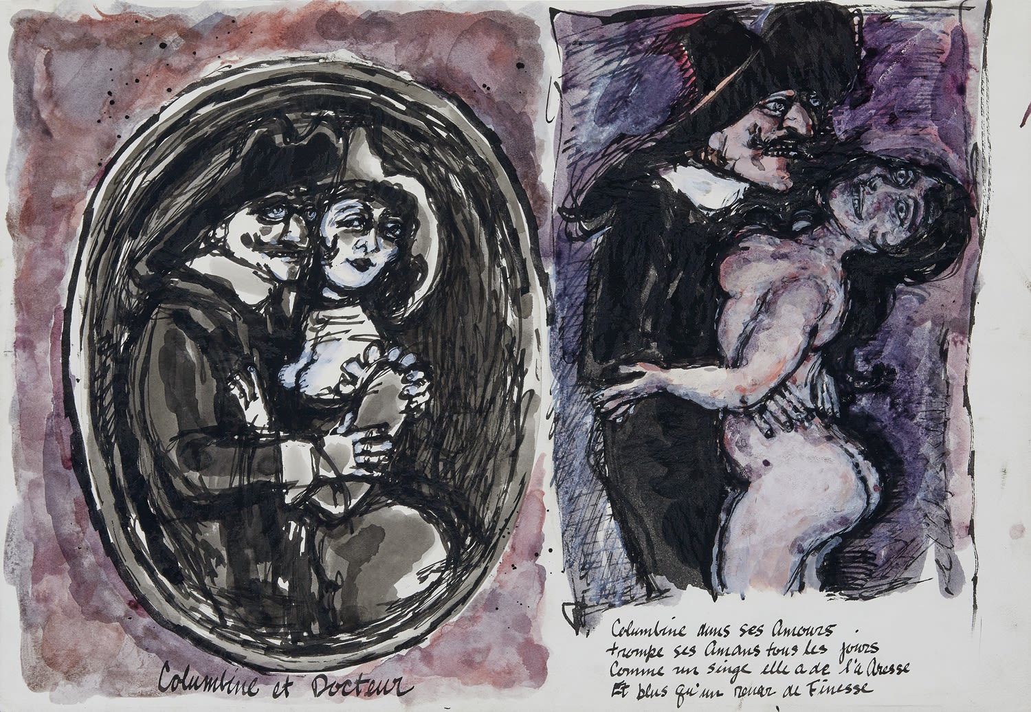 Columbine And The Doctor by Alfred Cohen