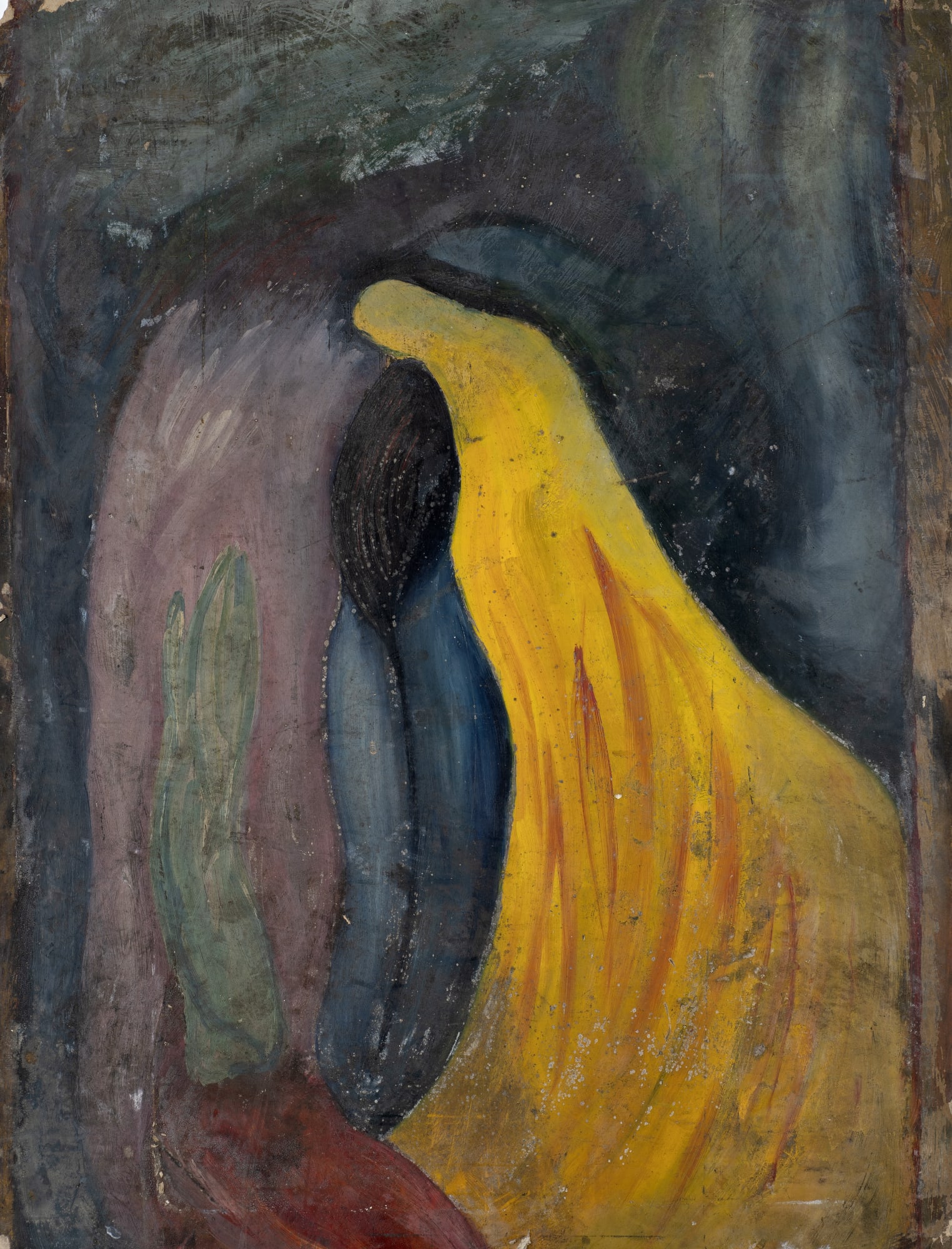 Gustav Metzger Untitled, c. 1945-47 Oil on board, 102 x 76cm. The Gustav Metzger Foundation