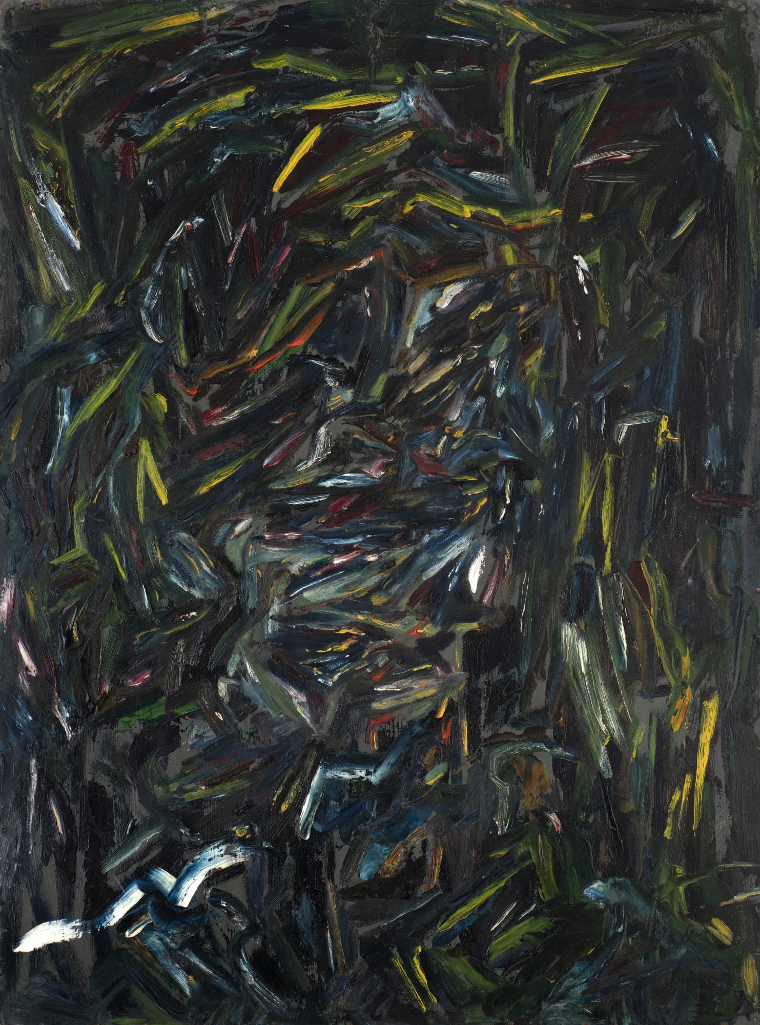Gustav Metzger, Head of Cliff Holden, 1946 Oil on board 123 x 90 cm. The Gustav Metzger Foundation
