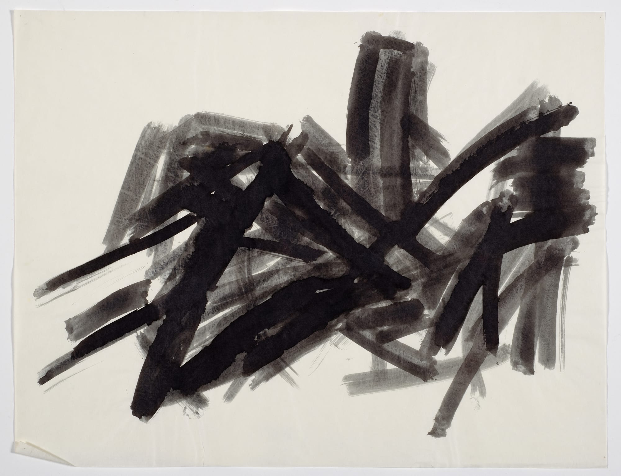 Untitled, 1951-53, ink on paper, 46 x 56cm. The Gustav Metzger Foundation