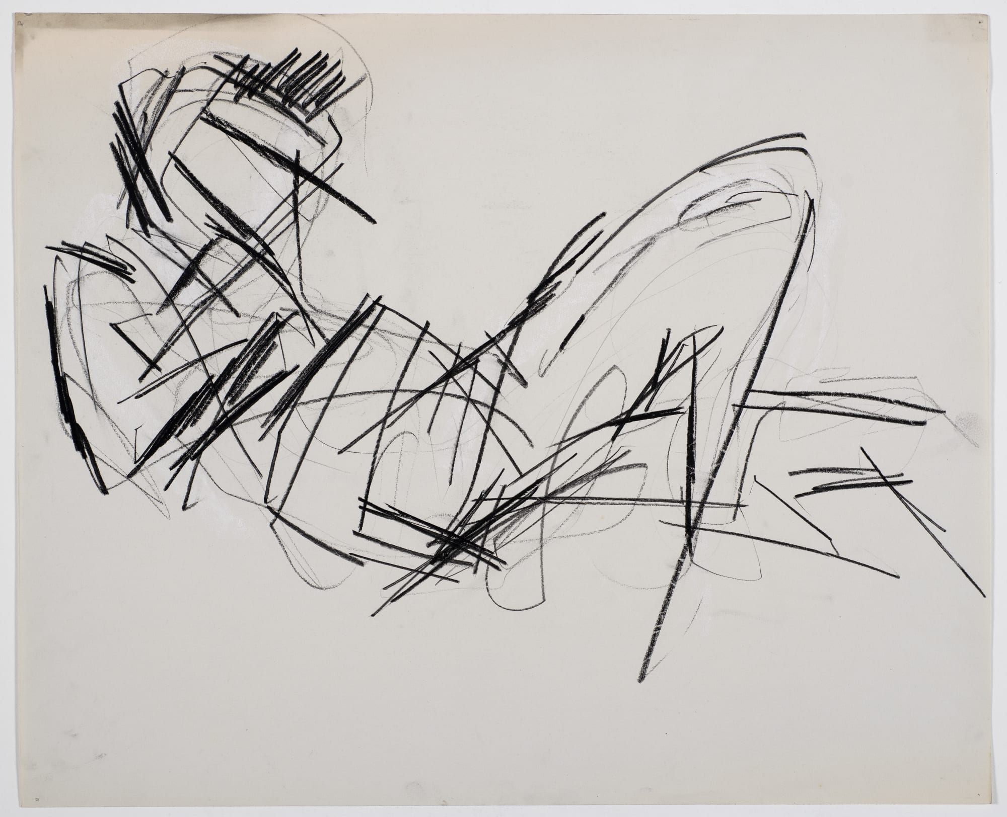 Untitled, c.1950-1953, ink on paper, 46 x 46cm. The Gustav Metzger Foundation.