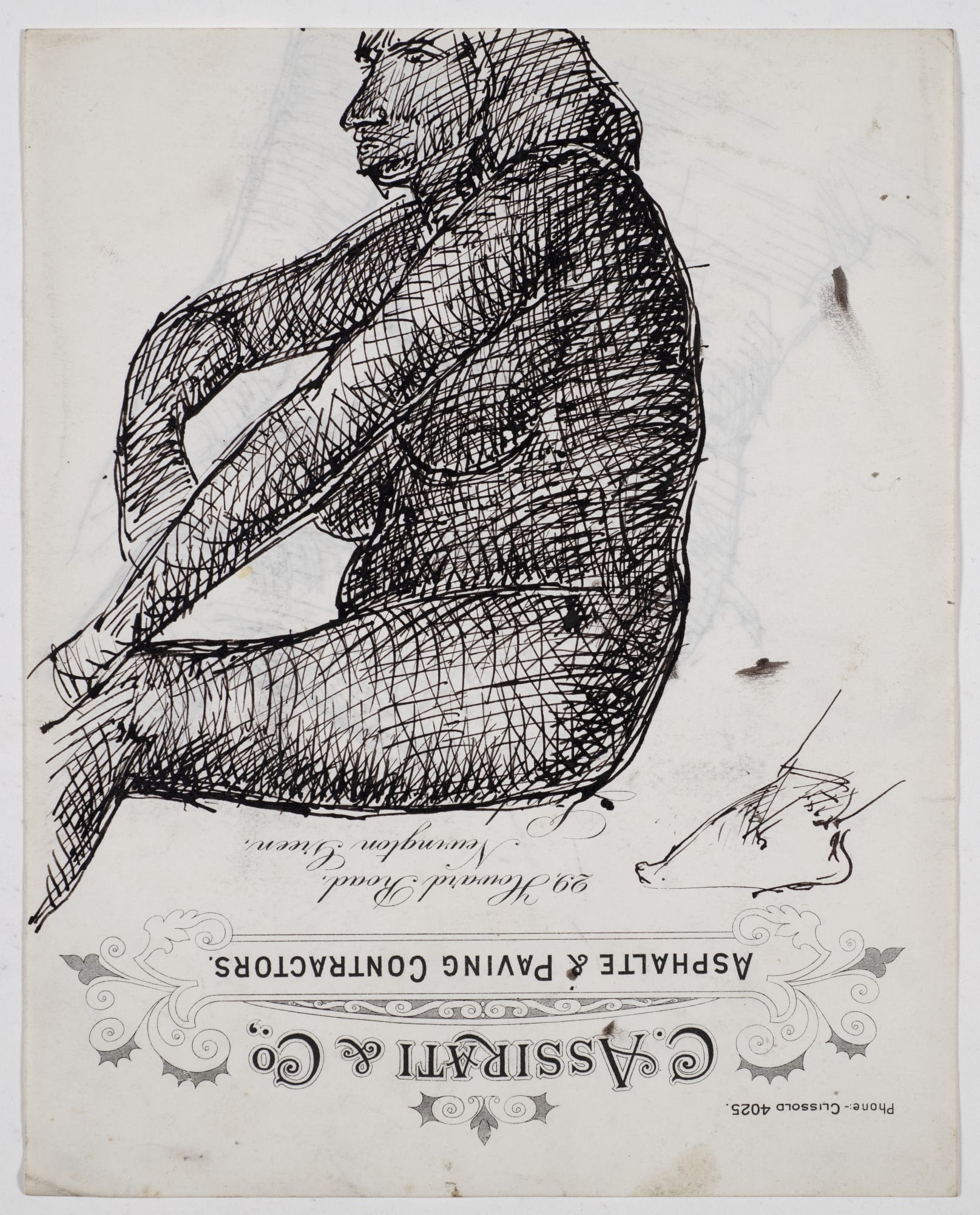 seated female nude