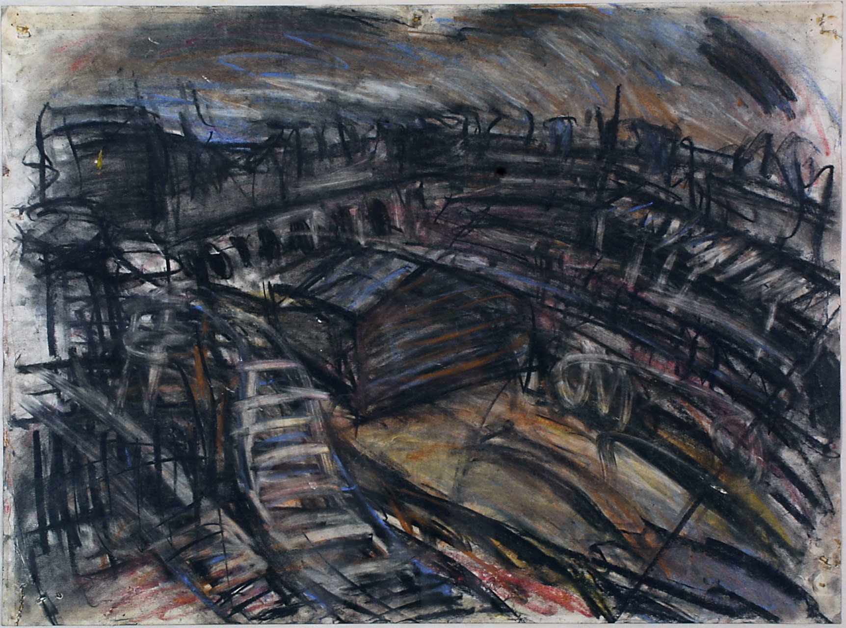 Railway Landscape Near King’s Cross by Leon Kossoff