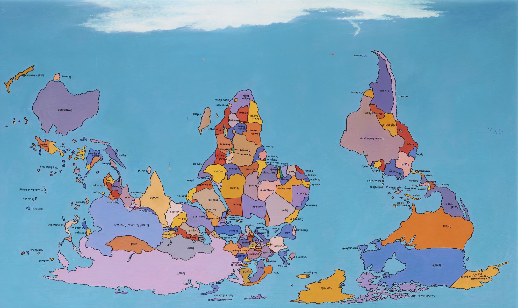 TAM JOSEPH, THE HAND MADE MAP OF THE WORLD, 2013