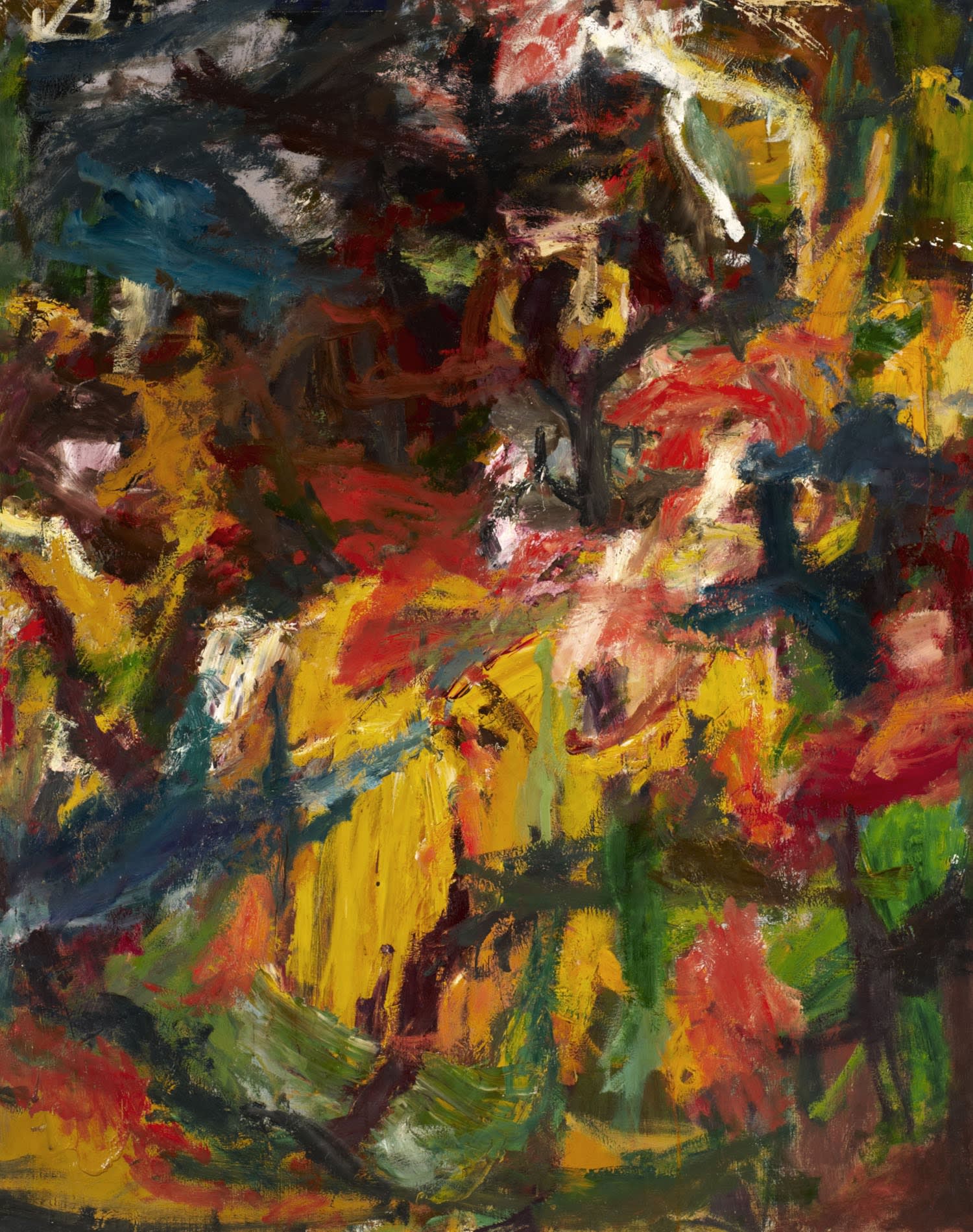 Erich Kahn (1904-1979) Composition n.d. Oil on canvas 126.5 x 101.5 cm Ben Uri Collection © Erich Kahn estate