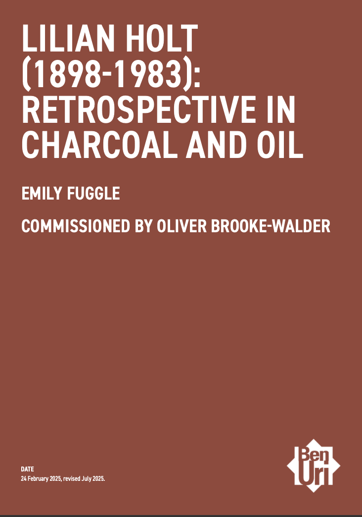 Lilian Holt (1898-1983): Retrospective in Charcoal and Oil by Emily Fuggle Read it here