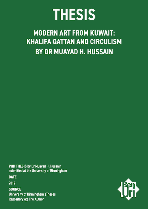 modern art from kuwait: khalifa qattan and circulism by dr muayas H. Hussain Read it here
