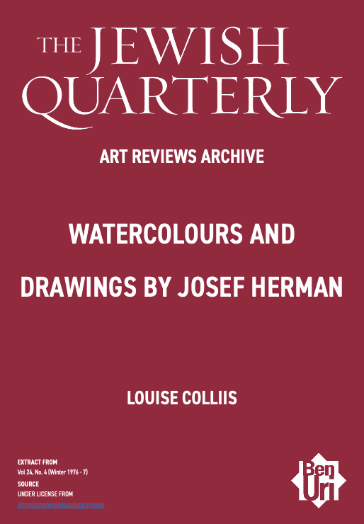 Watercolours and Drawings by Josef Herman by Louise Colliis Read Here