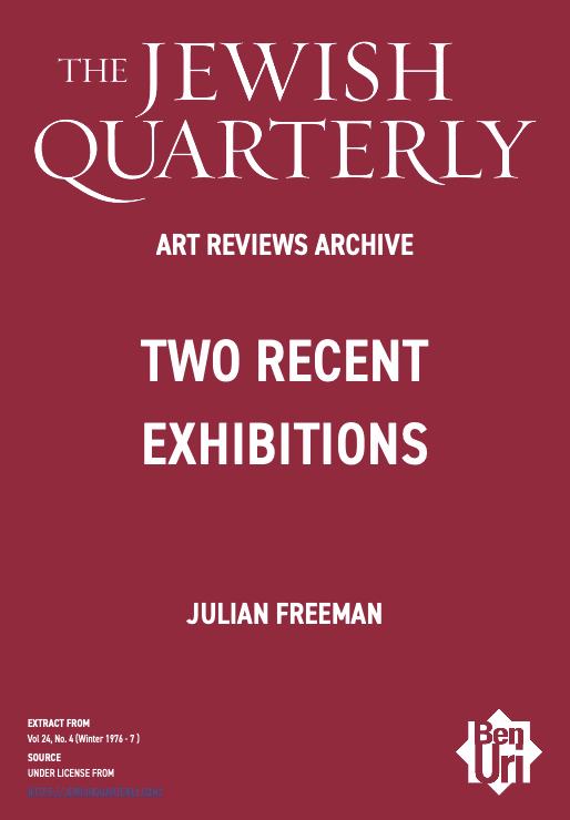 Two Recent Exhibitions by Julian Freeman read here