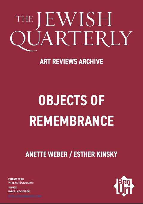 Objects of Remembrance by Anette Weber and Esther Kinsky Read Here