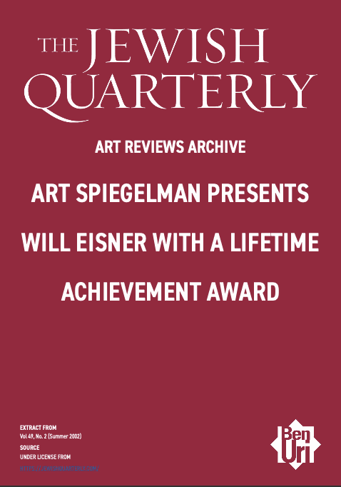 Art Spiegelman Presents Will Eisner with a Lifetime Achievement Award Read Here