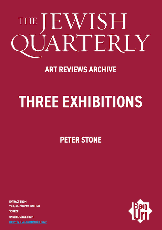 Three Exhibitions by Peter Stone read here