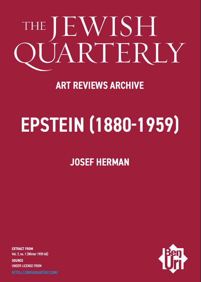 Epstein (1880-1959) by Josef Herman read here