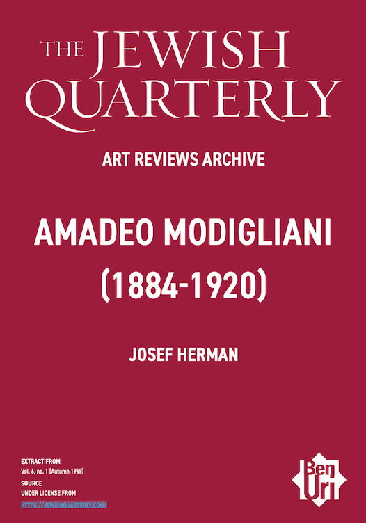 Amadeo Modigliani (1884-1920) by Josef Herman read here