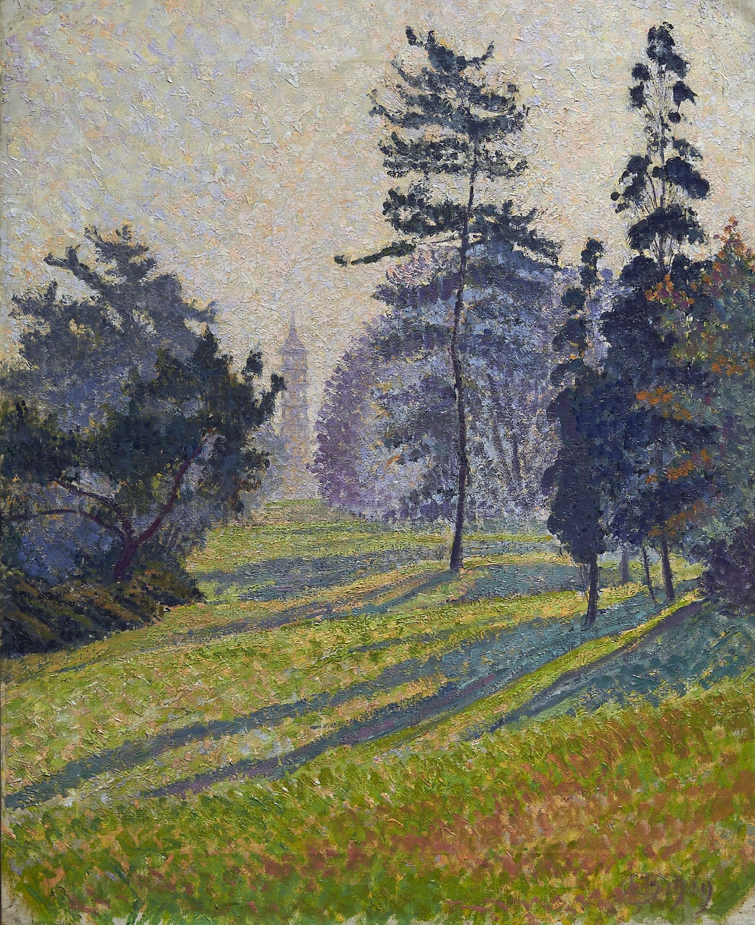 THE PAGODA, KEW by LUCIEN PISSARRO (1863-1944) read here