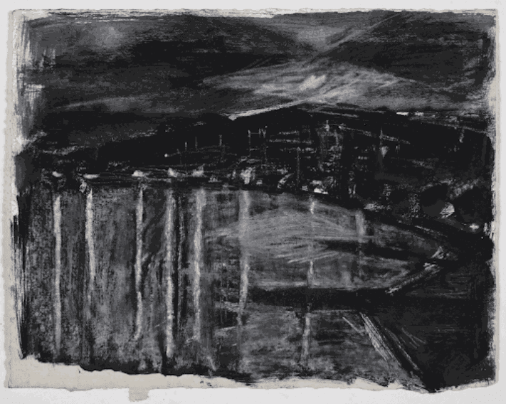 Gustav Metzger Antwerp, 1949 Ink on paper, 18 x 23cm. The Gustav Metzger Foundation