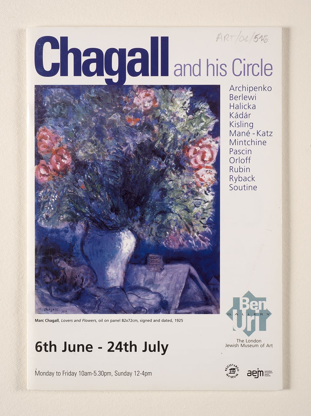 The Acquisition of Marc Chagall's Apocalypse en Lilas, Capriccio by Ben Uri Part of the audio guide produced for Ben Uri Gallery 2015 Centenary. Listen