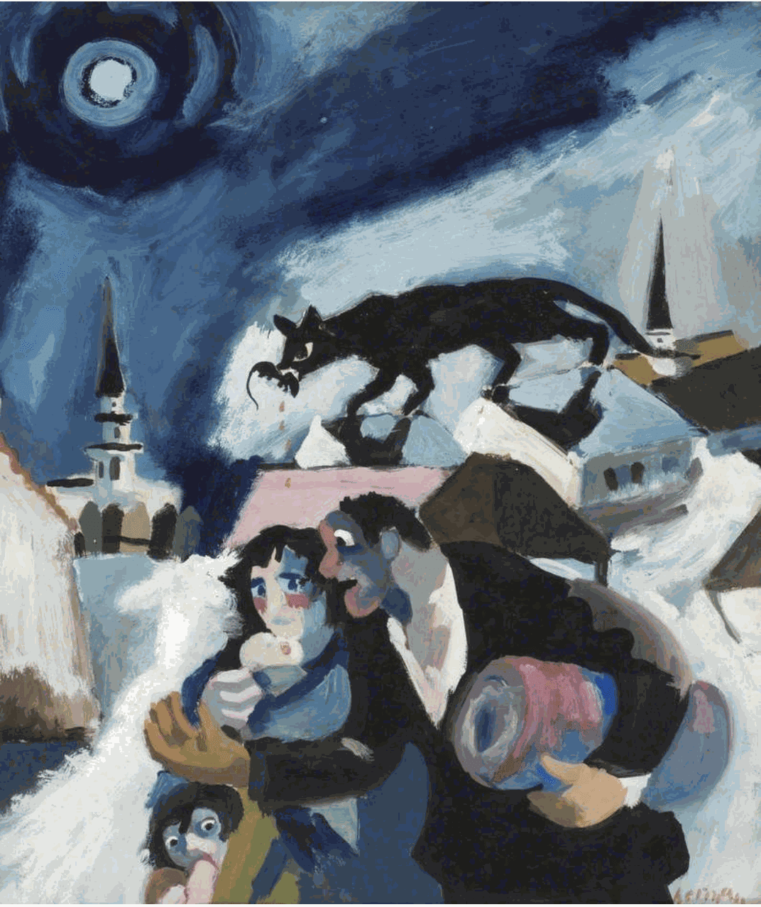 REFUGEES by JOSEF HERMAN (1911-2000) read here