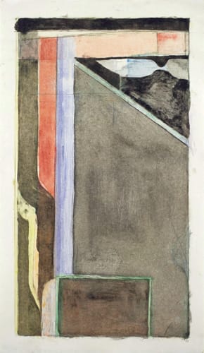 Richard Diebenkorn, XV, 1988, Monotype, Image: 37 1/4 x 21 inches