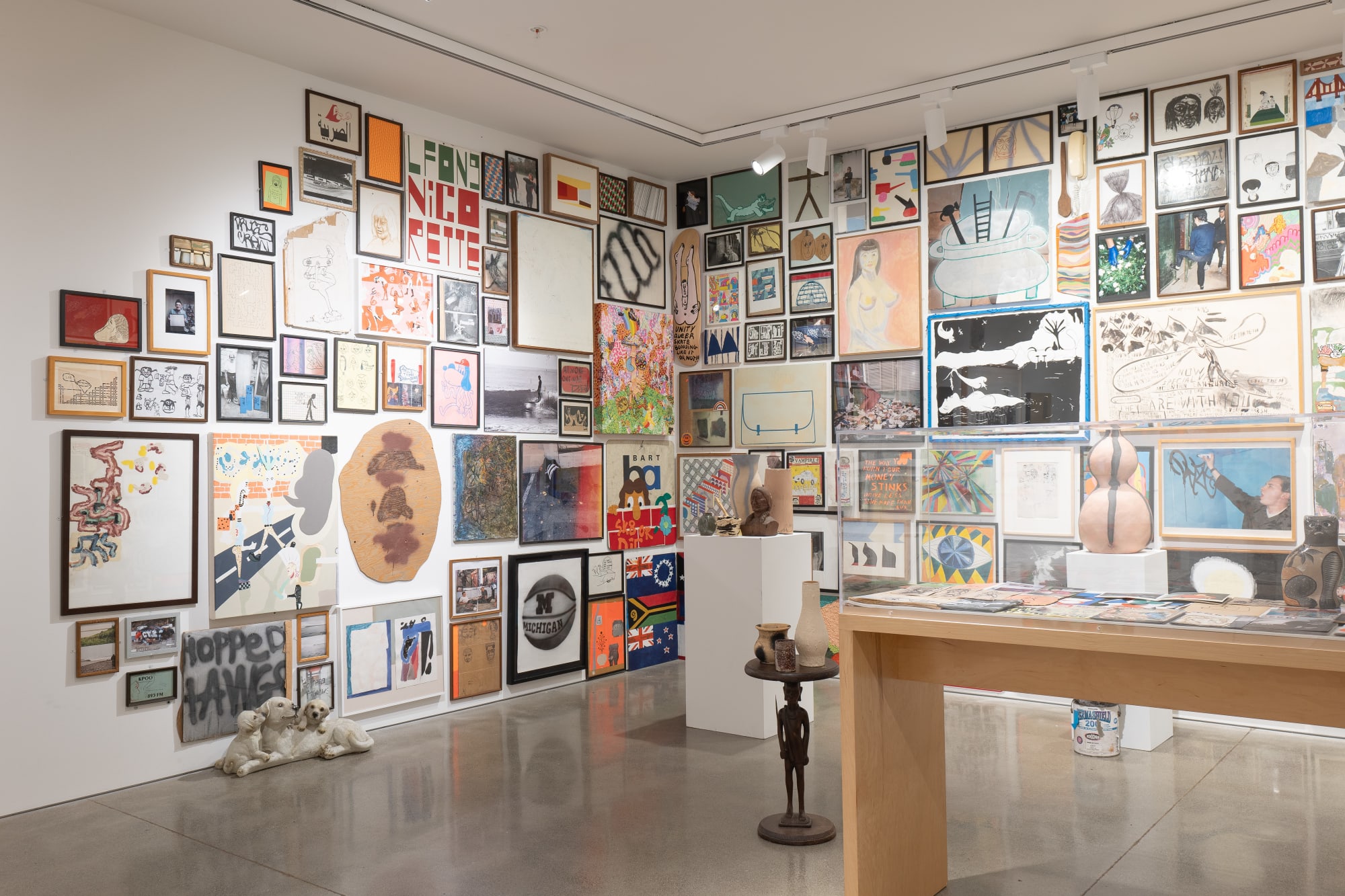 Installation view of Barry McGee's John Berggruen Contemporary Art Centre