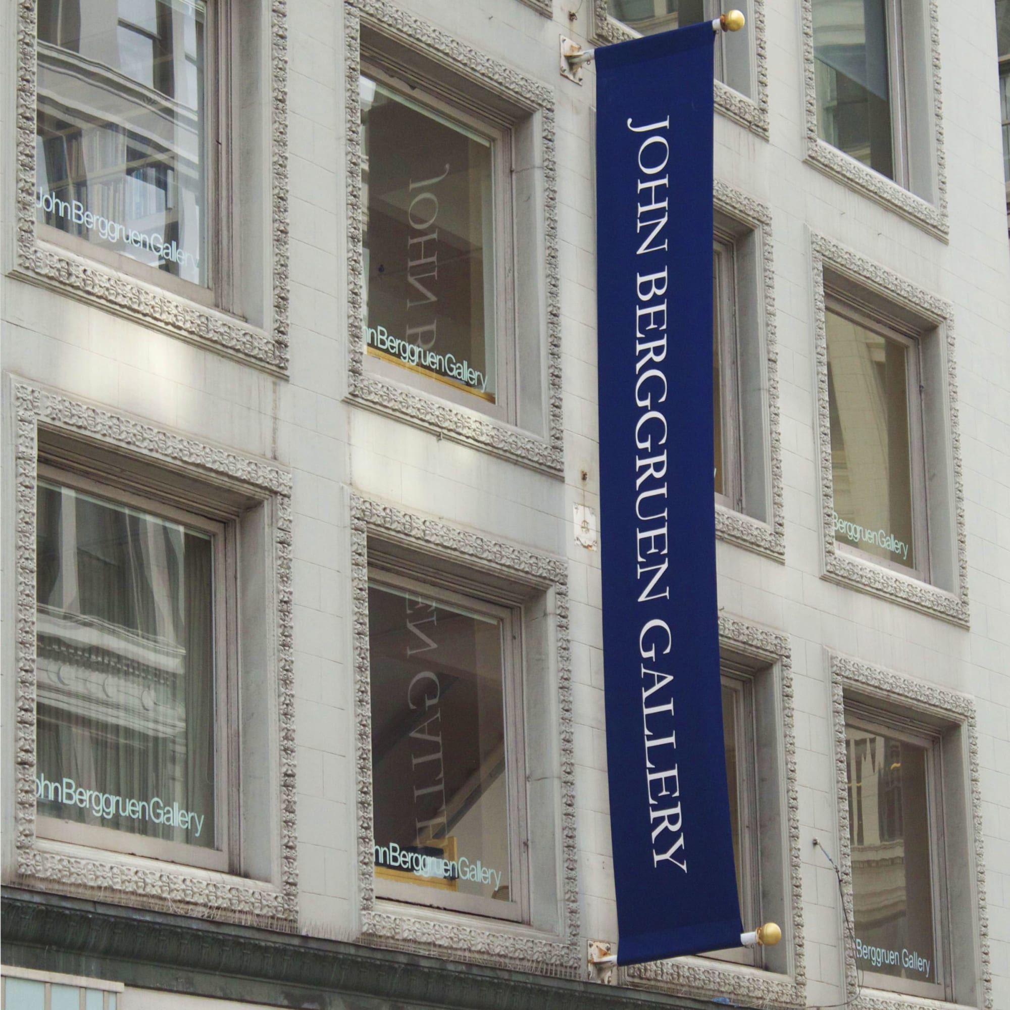 Exterior of John Berggruen Gallery at 228 Grant Ave, San Francisco, CA, c. 2012