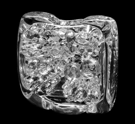 Ritsue Mishima Seafoam, 2011 Signed and dated by the artist Blown Murano glass 11 1/4 x 11 1/4 x 7 in. 28.58 x 28.58 x 17.78 cm (RM11-0001)