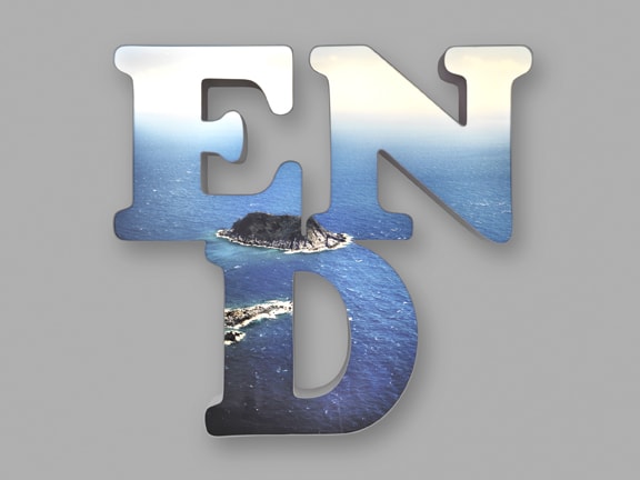 Doug Aitken END, 2012 LED lit lightbox 55 3/4 x 60 3/8 x 7 5/8 inches 141.61 x 153.35 x 19.37 cm Edition of 4