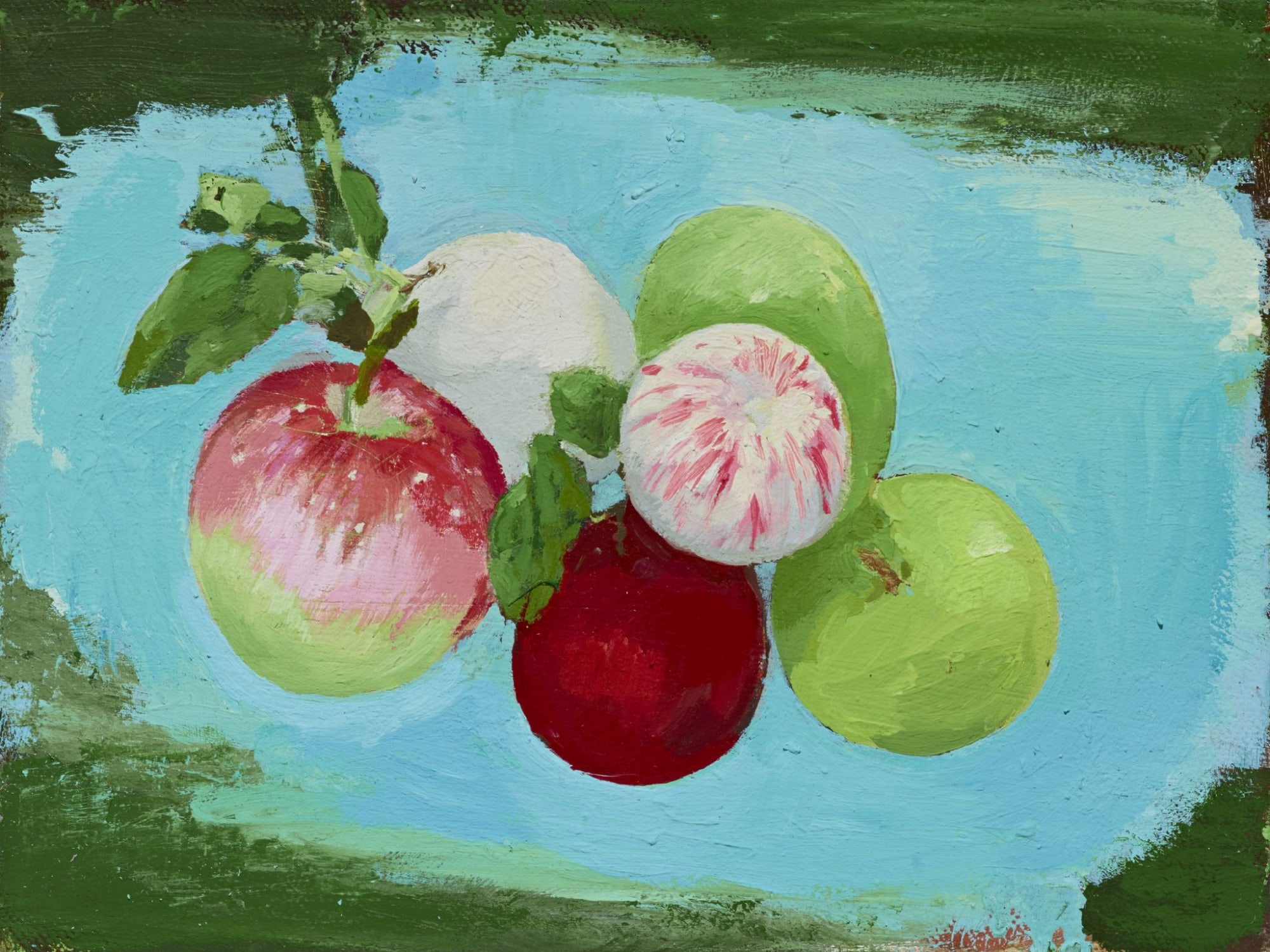 Christopher Brown Small Apples, 2017 Oil on linen mounted on board 9 x 12 inches