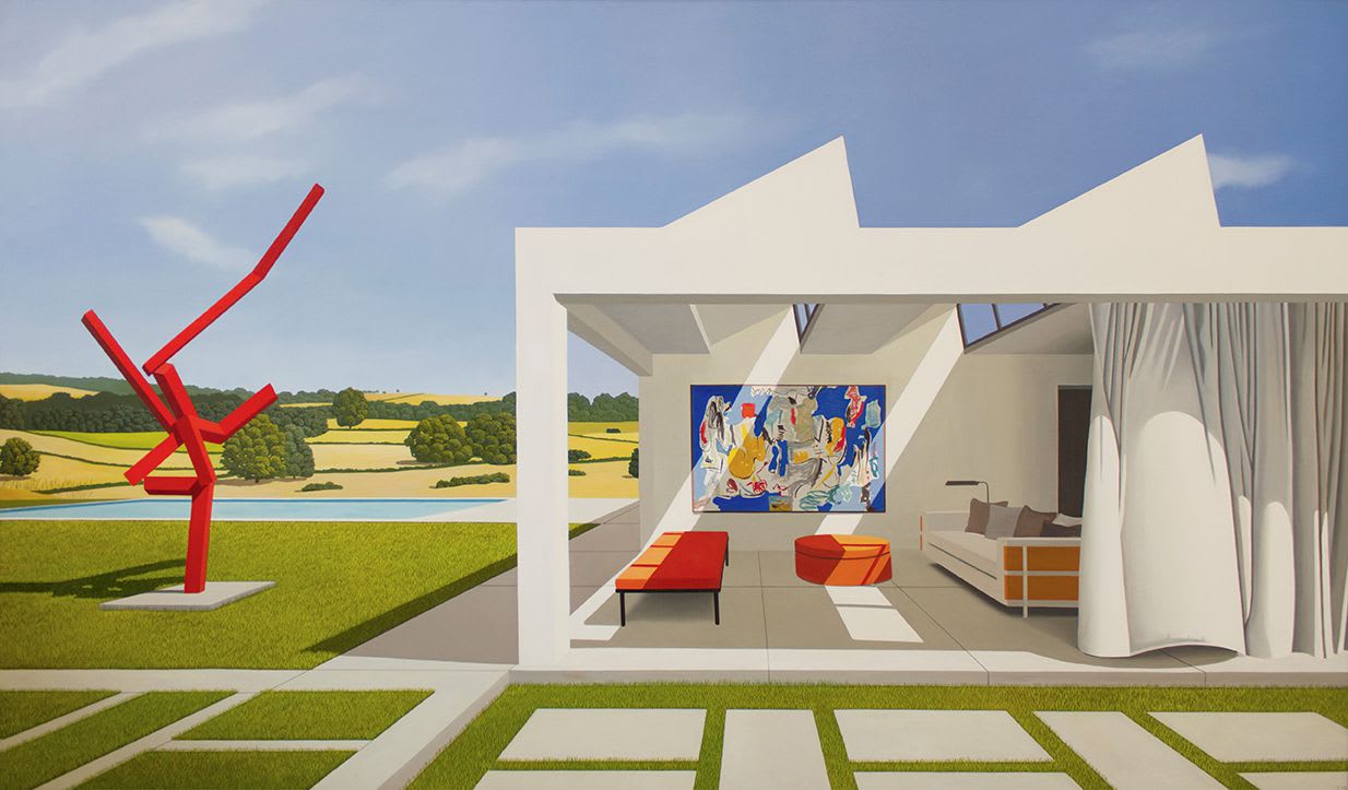 Tom McKinley Joel and Eddie, 2017 Oil on panel 49 x 80 inches