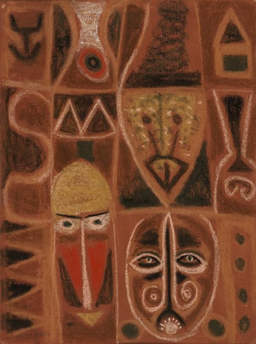 Adolph Gottlieb Untitled, 1949 Signed Pastel on paper 24 x 18 inches