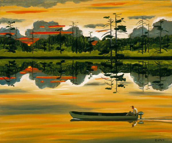 David Bates Storm at Sunset, 2005 Oil on panel 20 x 24 inches