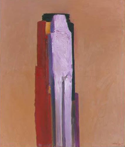 Nathan Oliveira Stelae #9, 1993 Oil on canvas 50 x 42 inches