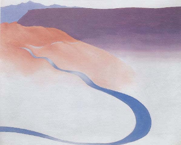 Georgia O'Keeffe Road to the Ranch, 1964 Oil on canvas 24 x 30 inches