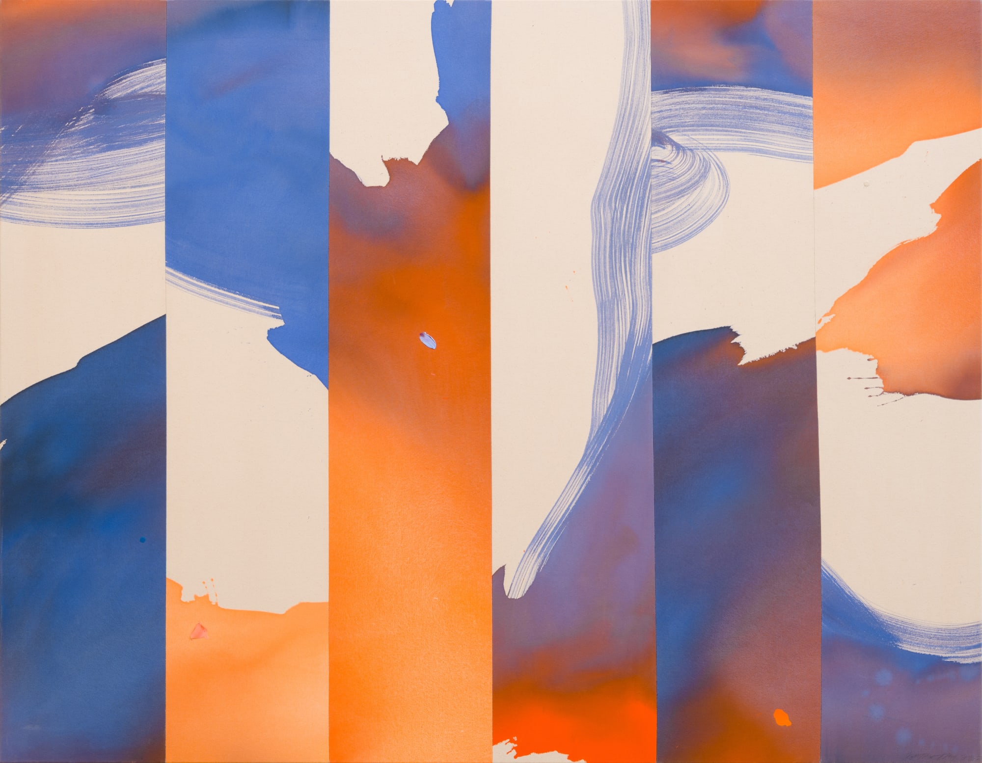 Heather Day Last Light, 2024-2025 Mixed media on sewn canvas 56 x 72 inches 142.2 x 182.9 cm