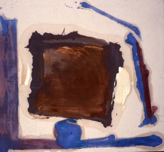 Helen Frankenthaler, 1928-2011 Pivotal Square, 1962 Oil on canvas 56 x 62 1/2 inches 142.24 x 158.75 cm