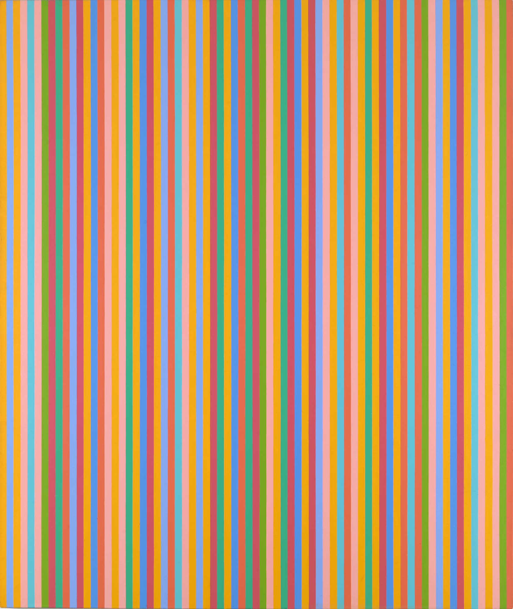 Bridget Riley, b. 1931 Myrrh, 1985 Oil on canvas 65 x 54 1/2 inches 165.1 x 138.4 cm