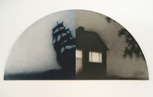 Ed Ruscha The Mighty Ones, 1993 Acrylic on canvas 66 x 137 inches 167.64 x 347.98 cm