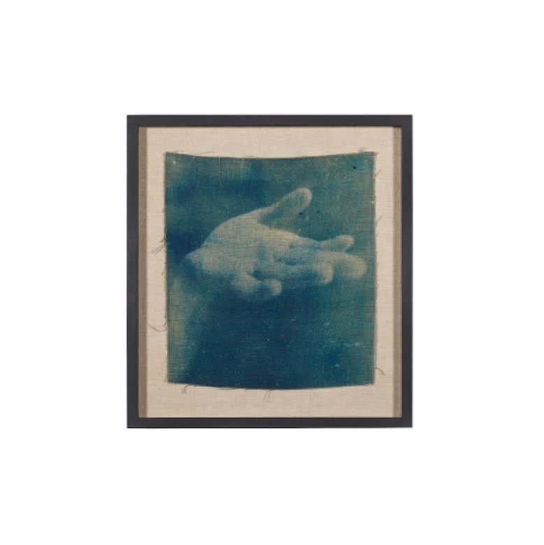 Work no. 28, 2017 Cyanotype on linen