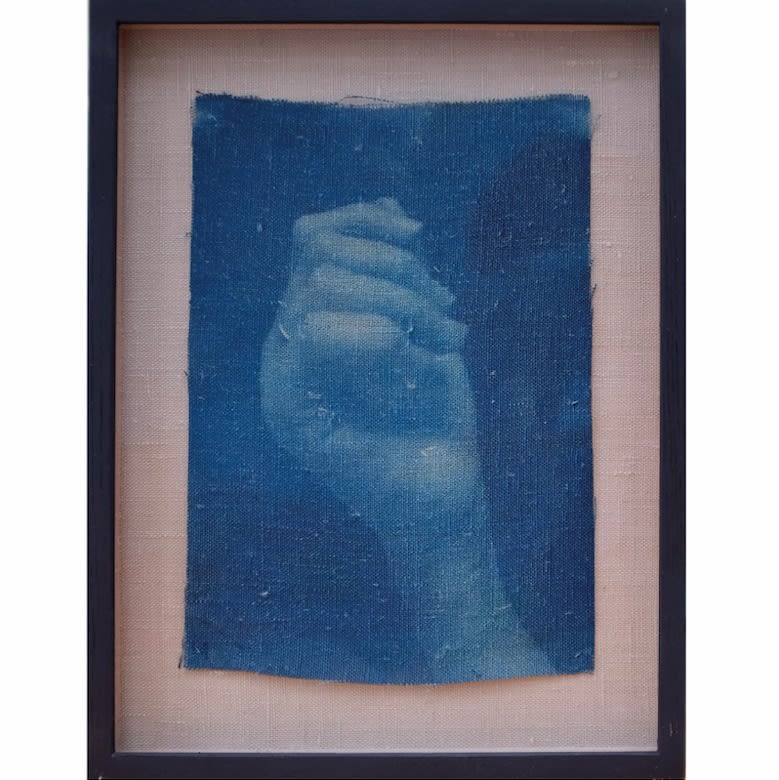 Work no. 35, 2017 Cyanotype on linen