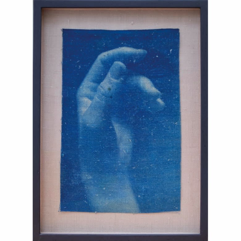 Work no. 37, 2017 Cyanotype on linen