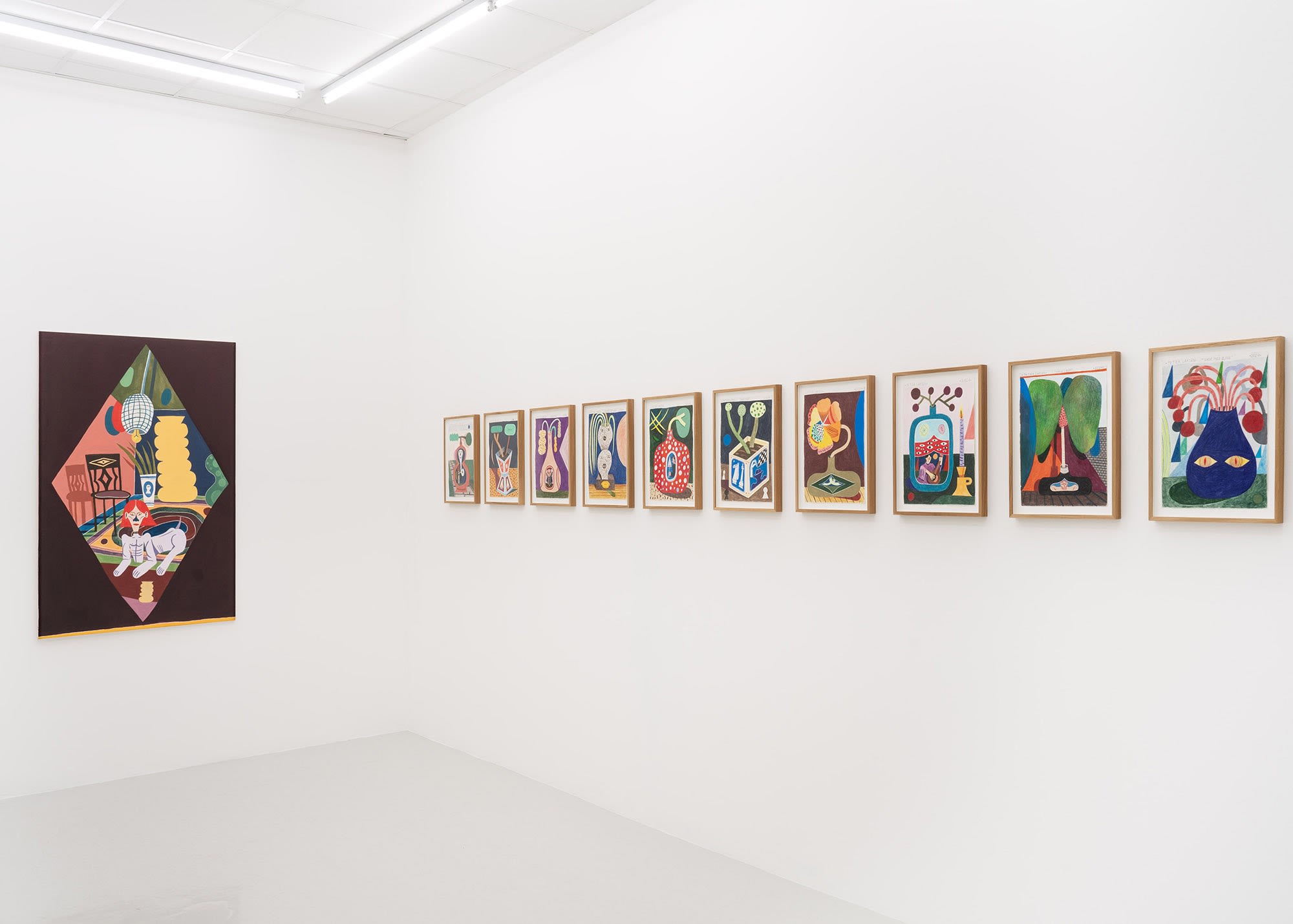 Installation view Peter Larsen Motivvase 2024, Bricks Gallery