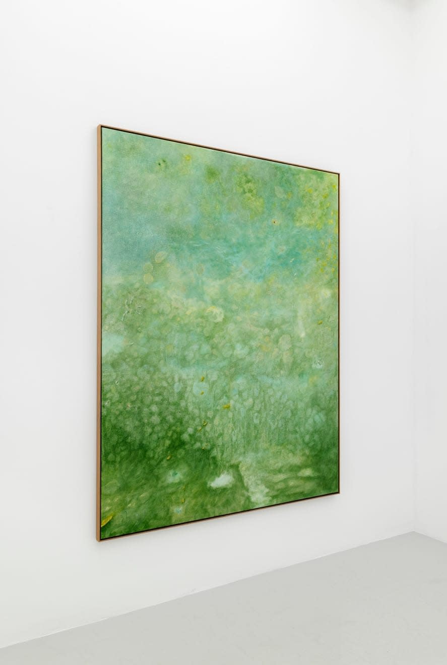 Jon Erik Nyholm Untitled, 2024 Oil on canvas Waxed oak frame 175 x 135 cm