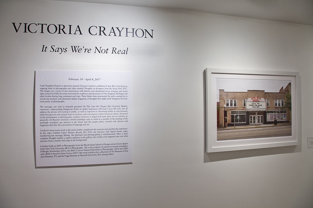 Victoria Crayhon Installation View, Cade Tompkins Projects