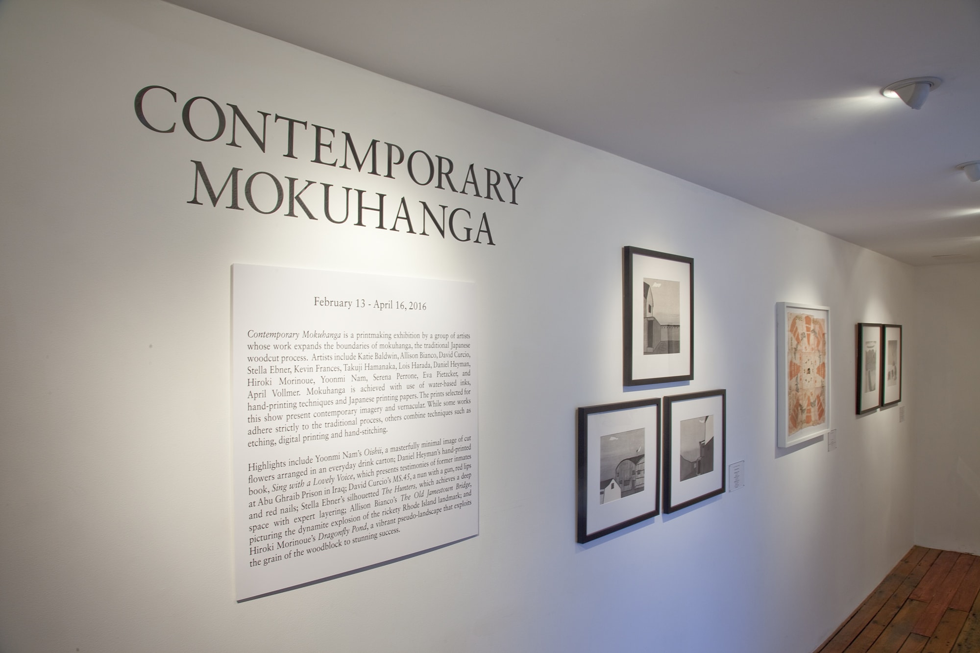 Contemporary Mokuhanga Installation View, Cade Tompkins Projects