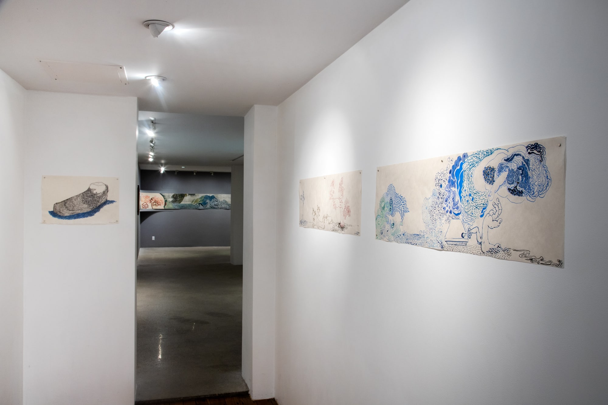 Daniel Heyman Installation View, Cade Tompkins Projects