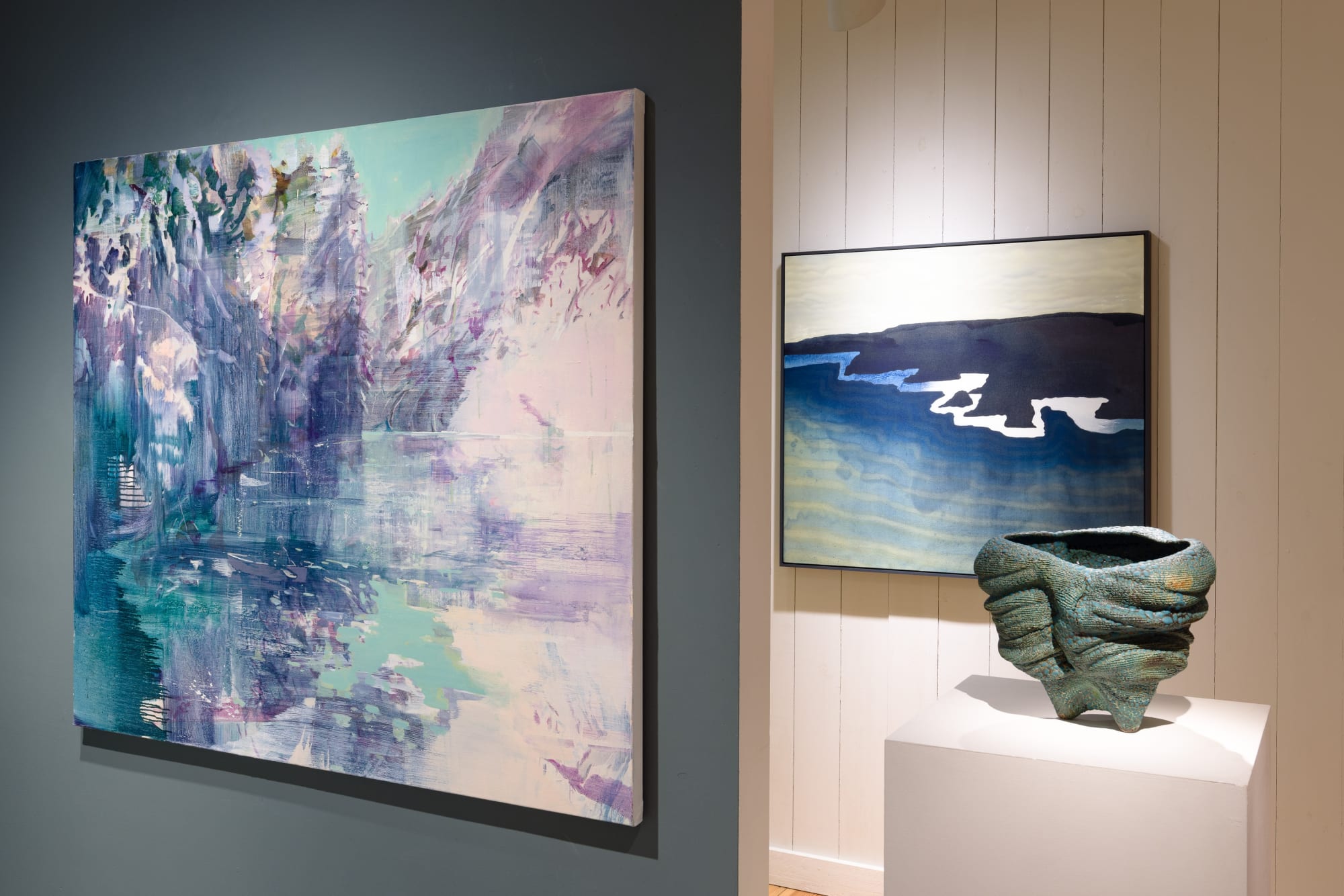 When Feeling Out of Sight; Kerry Harding & Katharine Le Hardy. Ceramics by Oriel Zinaburg.