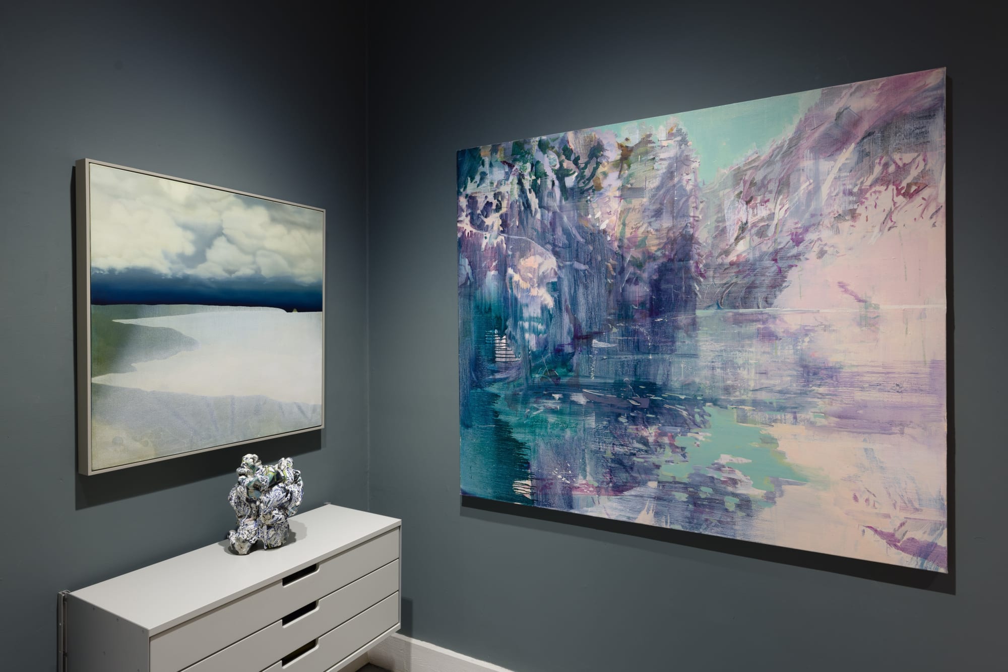 When Feeling Out of Sight; Kerry Harding & Katharine Le Hardy. Ceramics by Oriel Zinaburg.